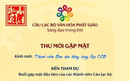 Buổi gặp mặt đầu tiên của các thành viên Câu lạc bộ